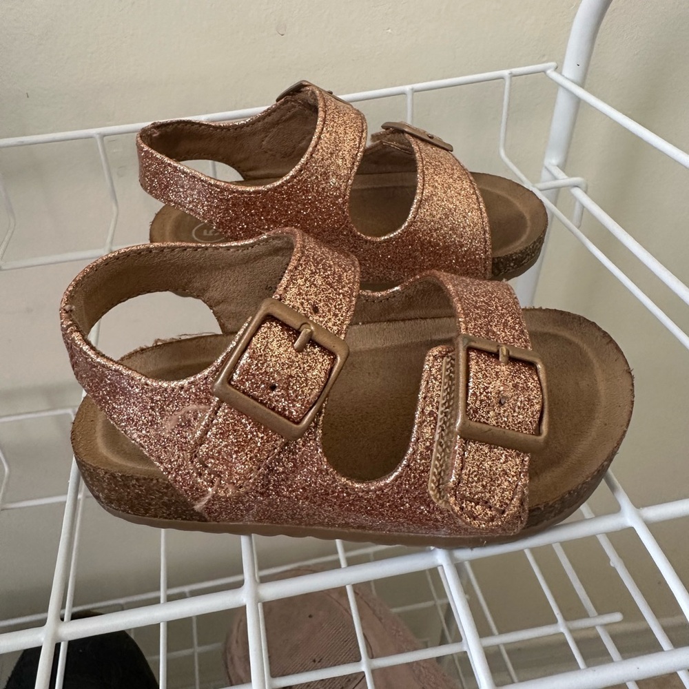 Rose gold 5c sandals